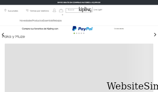 kiplingmexico.com Screenshot