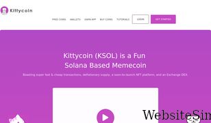 kittycoinsol.com Screenshot