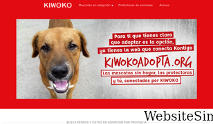 kiwokoadopta.org Screenshot