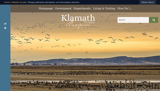 klamathcounty.org Screenshot