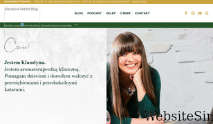 klaudynahebda.pl Screenshot