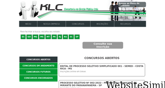 klcconcursos.com.br Screenshot