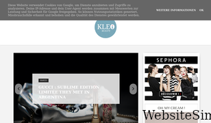 kleo-beaute.com Screenshot