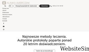 klinikaambroziak.pl Screenshot