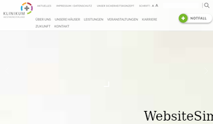 klinikum-westmuensterland.de Screenshot