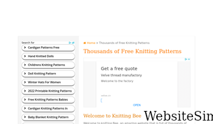 knitting-bee.com Screenshot