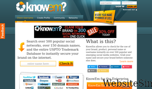 knowem.com Screenshot