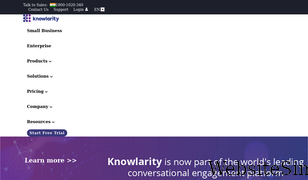 knowlarity.com Screenshot