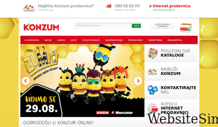 konzum.co.ba Screenshot