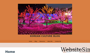 koreancultureblog.com Screenshot