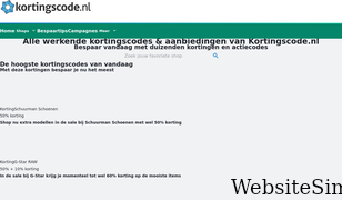 kortingscode.nl Screenshot