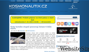 kosmonautix.cz Screenshot