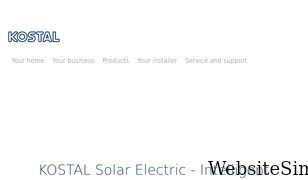 kostal-solar-electric.com Screenshot