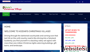 koziarschristmasvillage.com Screenshot