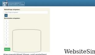 kreuzwort-raetsel.com Screenshot