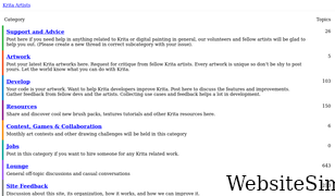 krita-artists.org Screenshot