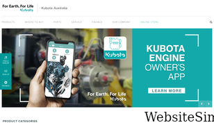 kubota.com.au Screenshot