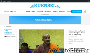 kuenselonline.com Screenshot
