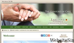 lakelandfuneralcentre.com Screenshot