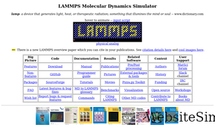 lammps.org Screenshot