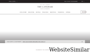 langhamhotels.com Screenshot