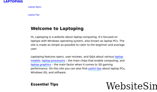 laptoping.com Screenshot