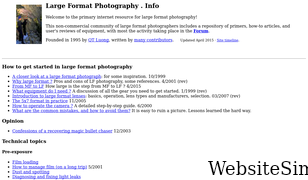 largeformatphotography.info Screenshot