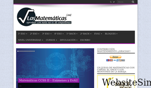 lasmatematicas.eu Screenshot