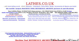 lathes.co.uk Screenshot