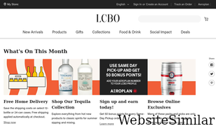 lcbo.com Screenshot