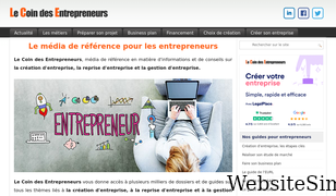 lecoindesentrepreneurs.fr Screenshot