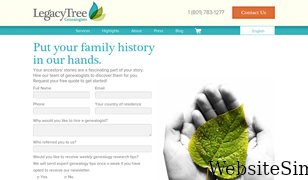 legacytree.com Screenshot