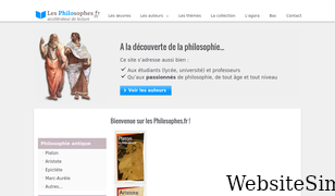 les-philosophes.fr Screenshot