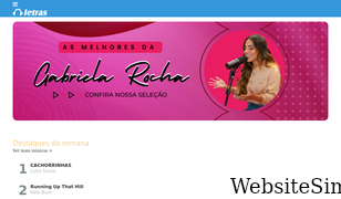 letras.com.br Screenshot