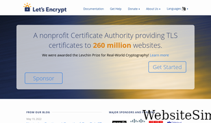 letsencrypt.org Screenshot
