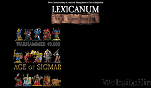 lexicanum.com Screenshot