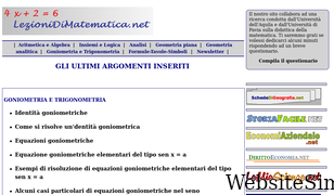 lezionidimatematica.net Screenshot