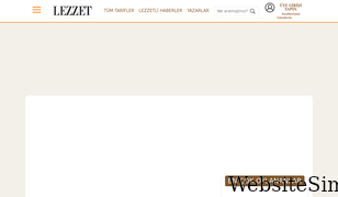 lezzet.com.tr Screenshot