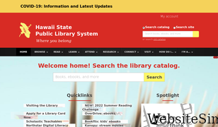 librarieshawaii.org Screenshot