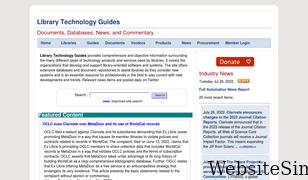 librarytechnology.org Screenshot