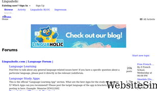 linguaholic.com Screenshot