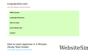 linguajunkie.com Screenshot