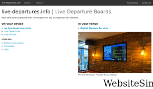live-departures.info Screenshot