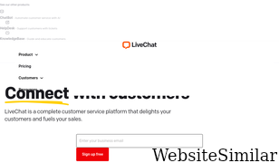 livechatinc.com Screenshot