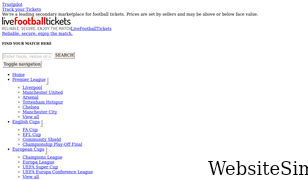 livefootballtickets.com Screenshot