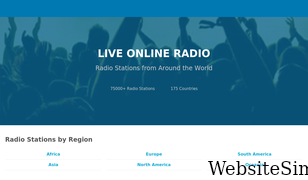 liveonlineradio.net Screenshot