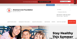 liverfoundation.org Screenshot