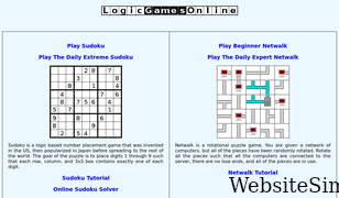 logicgamesonline.com Screenshot