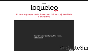 loqueleo.com Screenshot