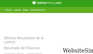 loteriasdehoy.com Screenshot
